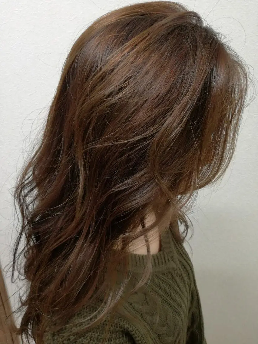 ロング カラー ブリーチ ハイライトカラー ブリーチなしカラー ハイライト 【名古屋】モデル募集 arisaのヘアスタイル