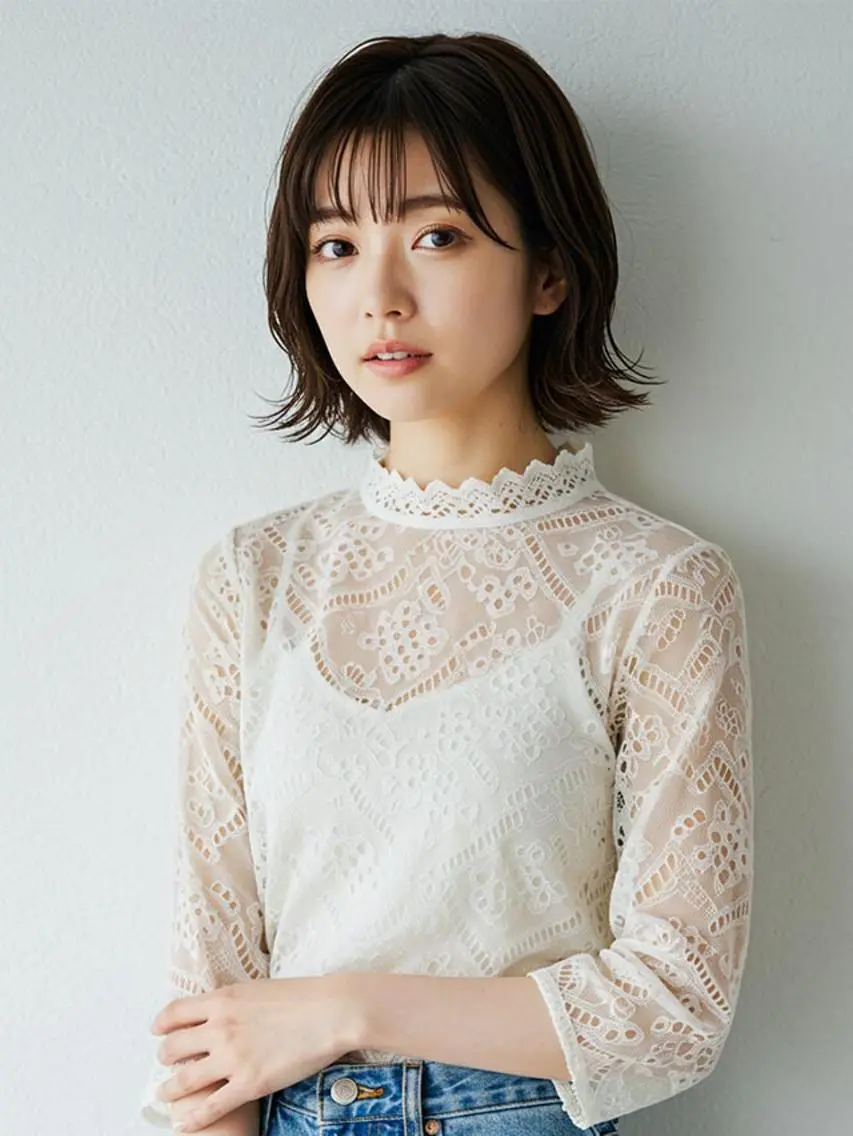 カラー バレイヤージュ ブリーチ ケアブリーチ ダブルカラー イヤリングカラー エレナ Helenaのヘアスタイル