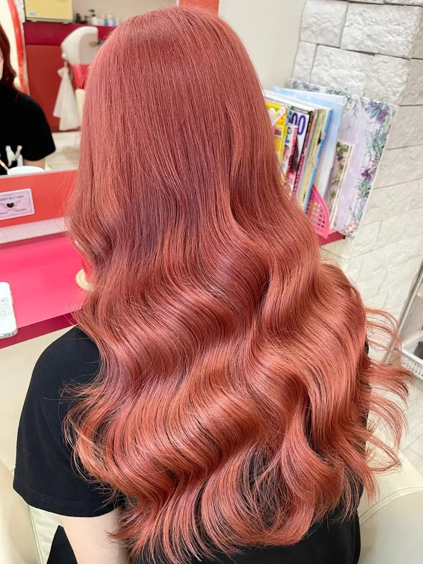 カラー ピンクカラー 髪質改善 カット ヘアカラー Kazu 🌠名古屋 ハイトーン/レイヤーのヘアスタイル
