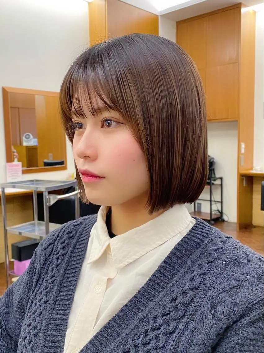 ショート 似合わせレイヤー/ ケアパーマ/高倉のヘアスタイル