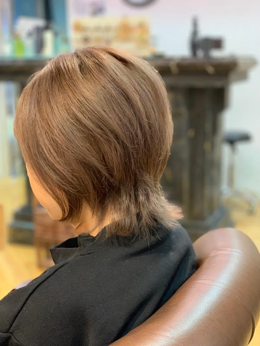 ショート カラー ブリーチ 透明感カラー 廣瀬 智志のヘアスタイル