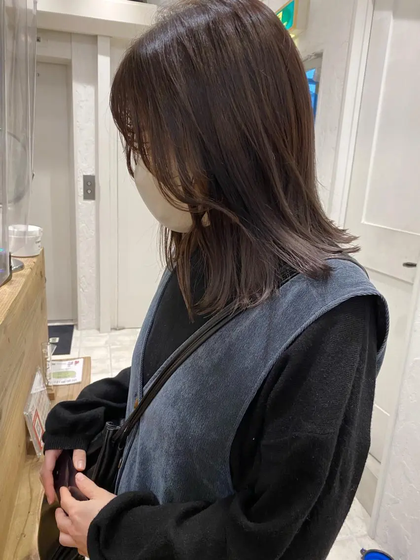 ミディアム カラー グレージュ ラベンダーカラー ラベンダーグレージュ ラベンダーグレー 🌟アレンジが似合う カラー🌟Rumiのヘアスタイル