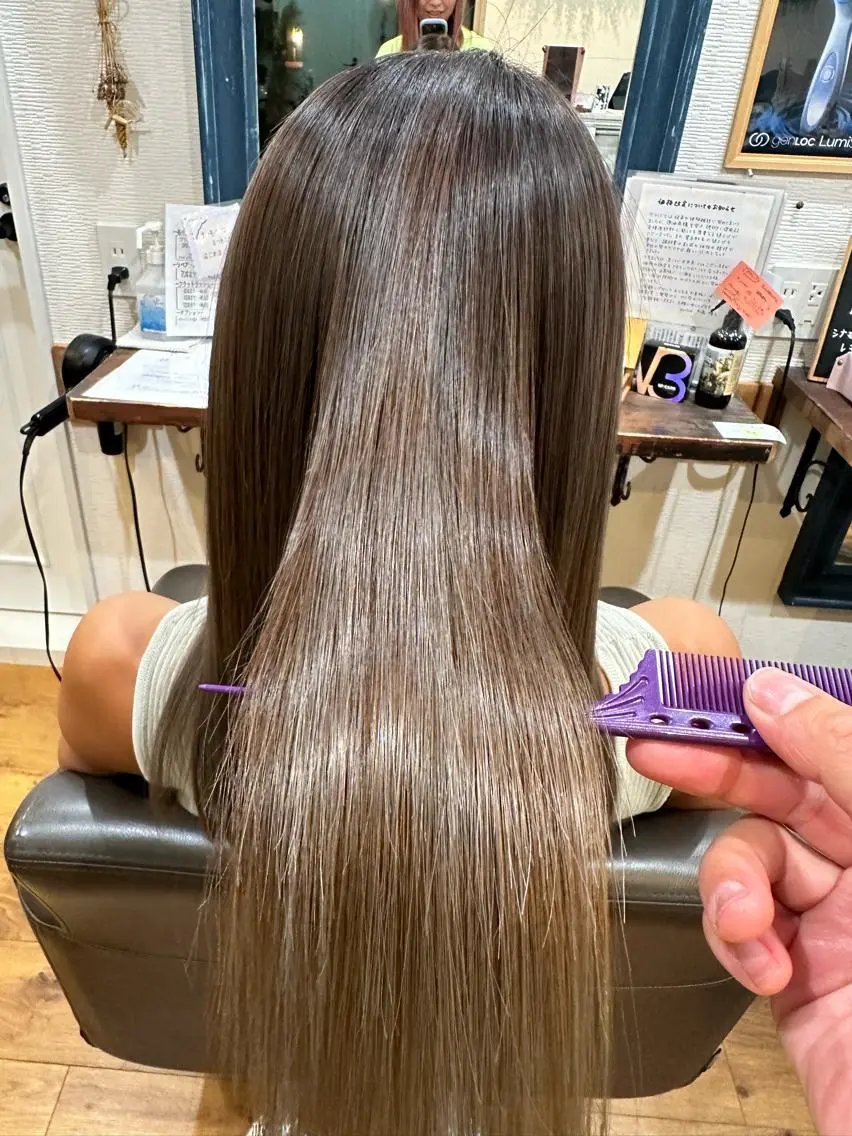 セミロング 髪質改善 トリートメント garland TESHIMAのヘアスタイル