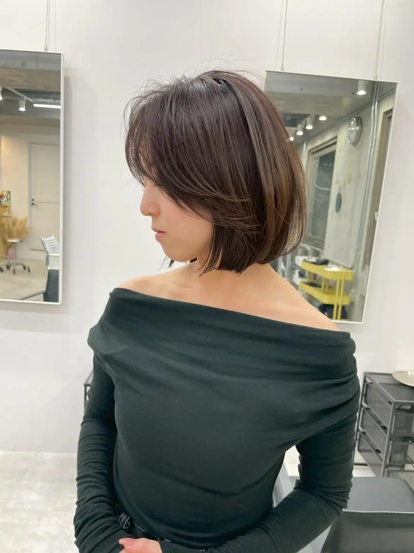 ショート カラー ヘアアレンジ ROW 横浜のヘアスタイル