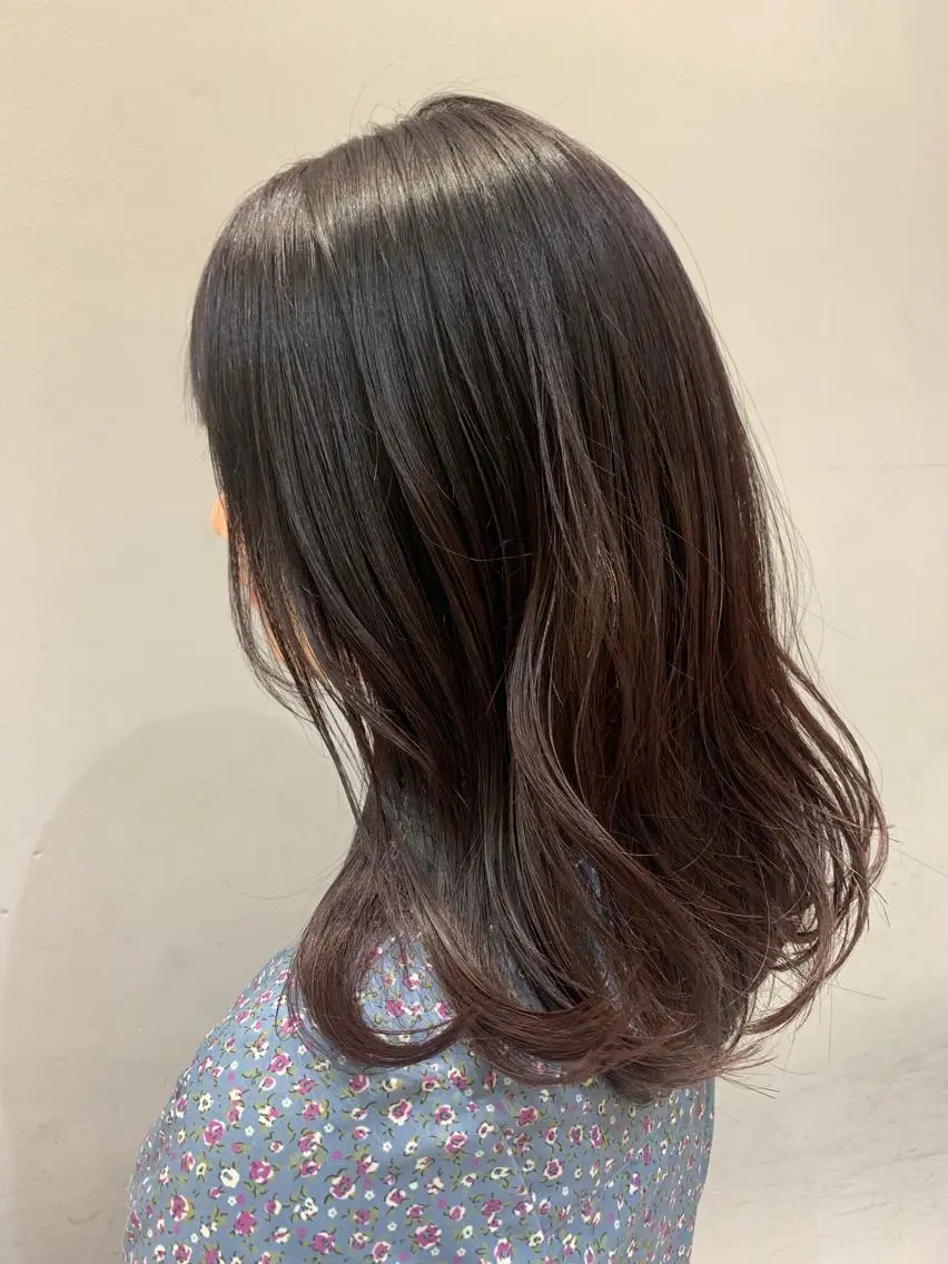 セミロング カット ヘアカラー トリートメント 髪質改善/縮毛矯正 🎀小林 唯 🎀のヘアスタイル