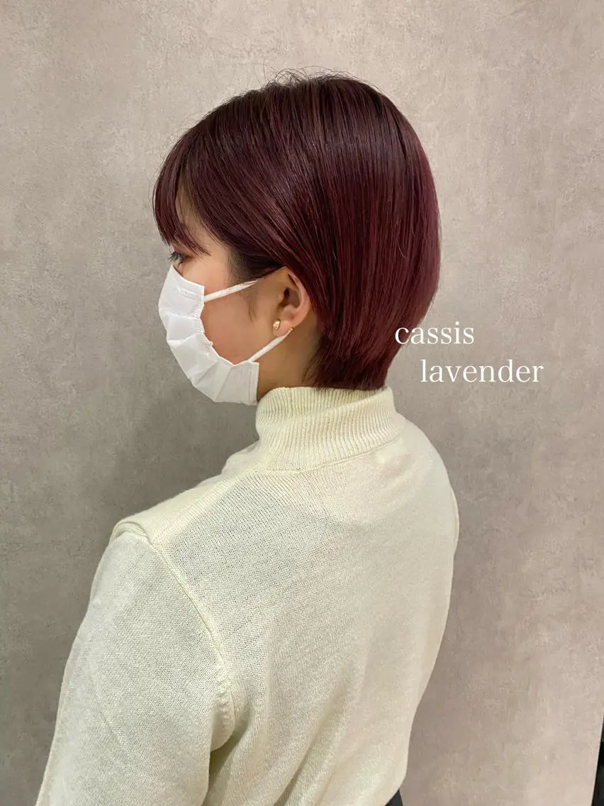 ショート カラー ヘアアレンジ ヘアカラー トリートメント あおい 🍒暖色カラーのヘアスタイル