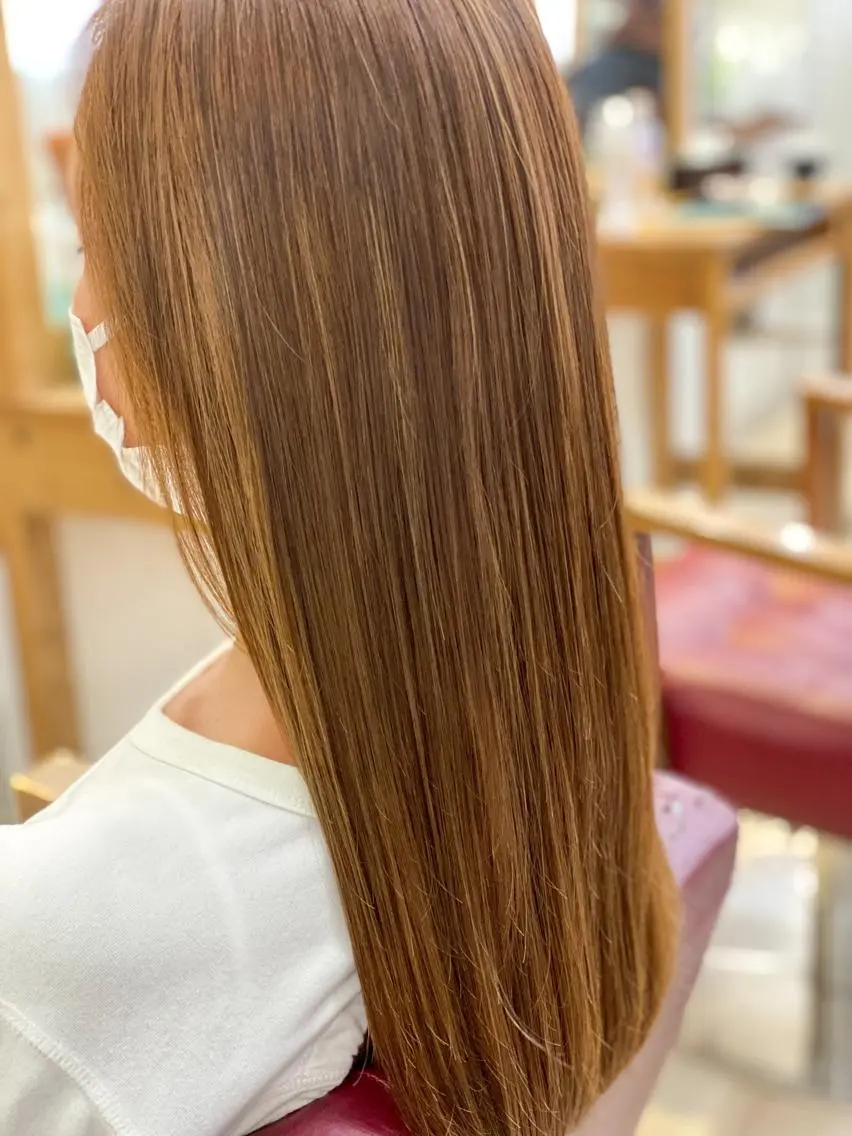 ロング 髪質改善 カット トリートメント 森下 友 Dio...池袋のヘアスタイル