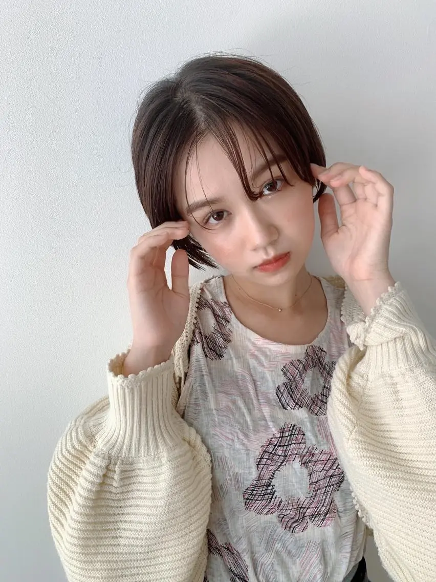 ショート カラー カット ヘアカラー なりたいが叶う ながしまじゅんきのヘアスタイル