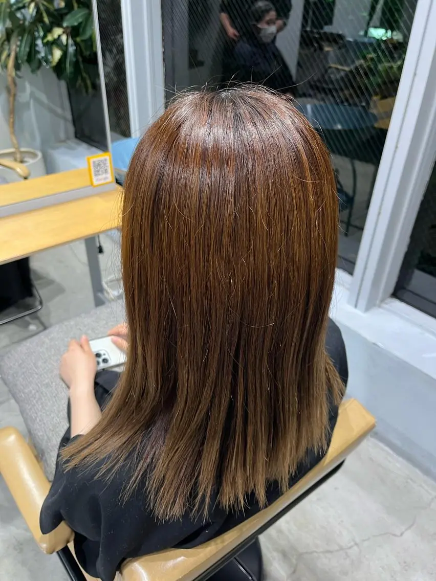 ミディアム -みつま はるな-のヘアスタイル