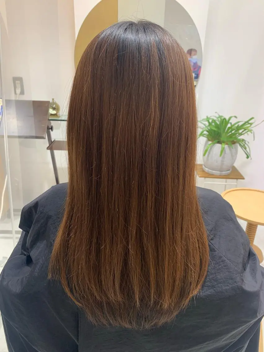 ロング 髪質改善 縮毛矯正 福田千尋/インナー カラー/縮毛矯正のヘアスタイル