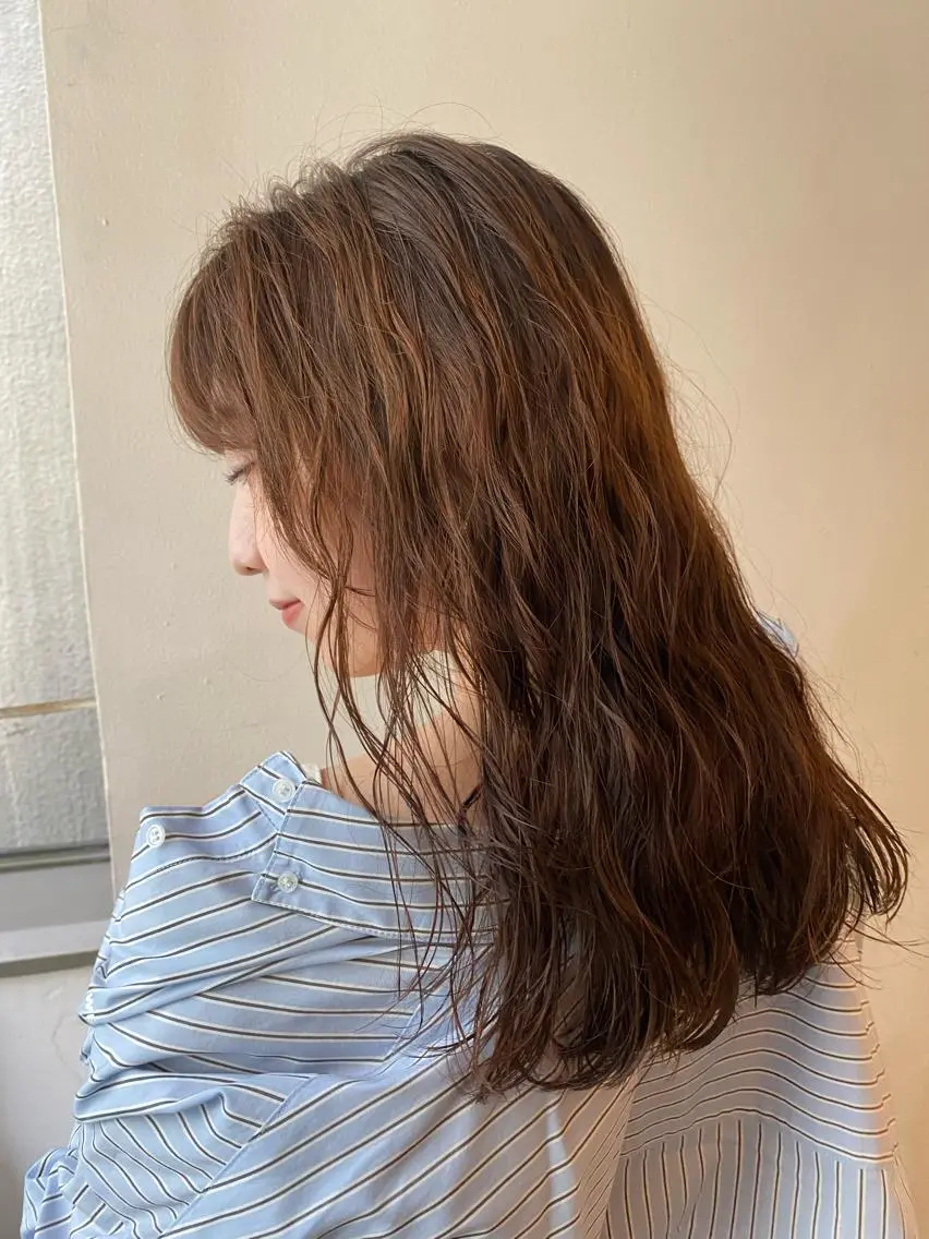 ロング パーマ ニュアンスパーマ 🌸透明感艶 カラー🌸Yuukiのヘアスタイル