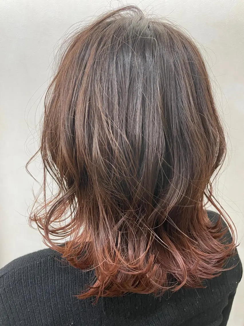 ミディアム カラー TOWA 野村　コウダイのヘアスタイル