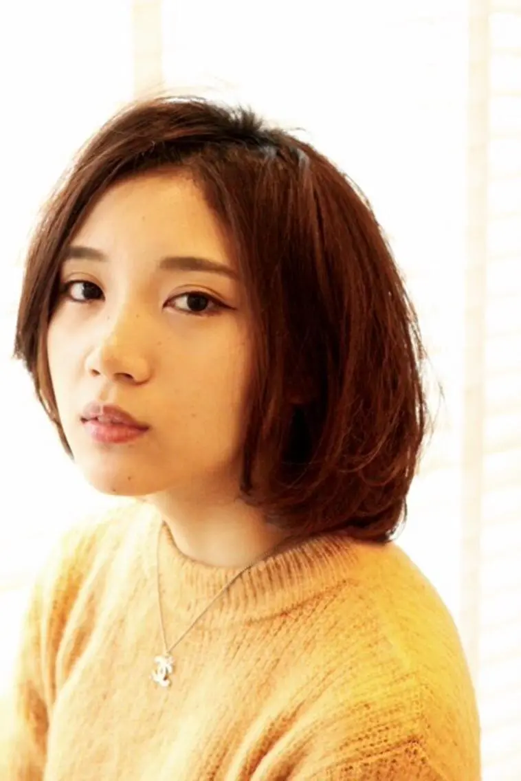 ミディアム カラー ボブ BANDE 水崎 悟のヘアスタイル