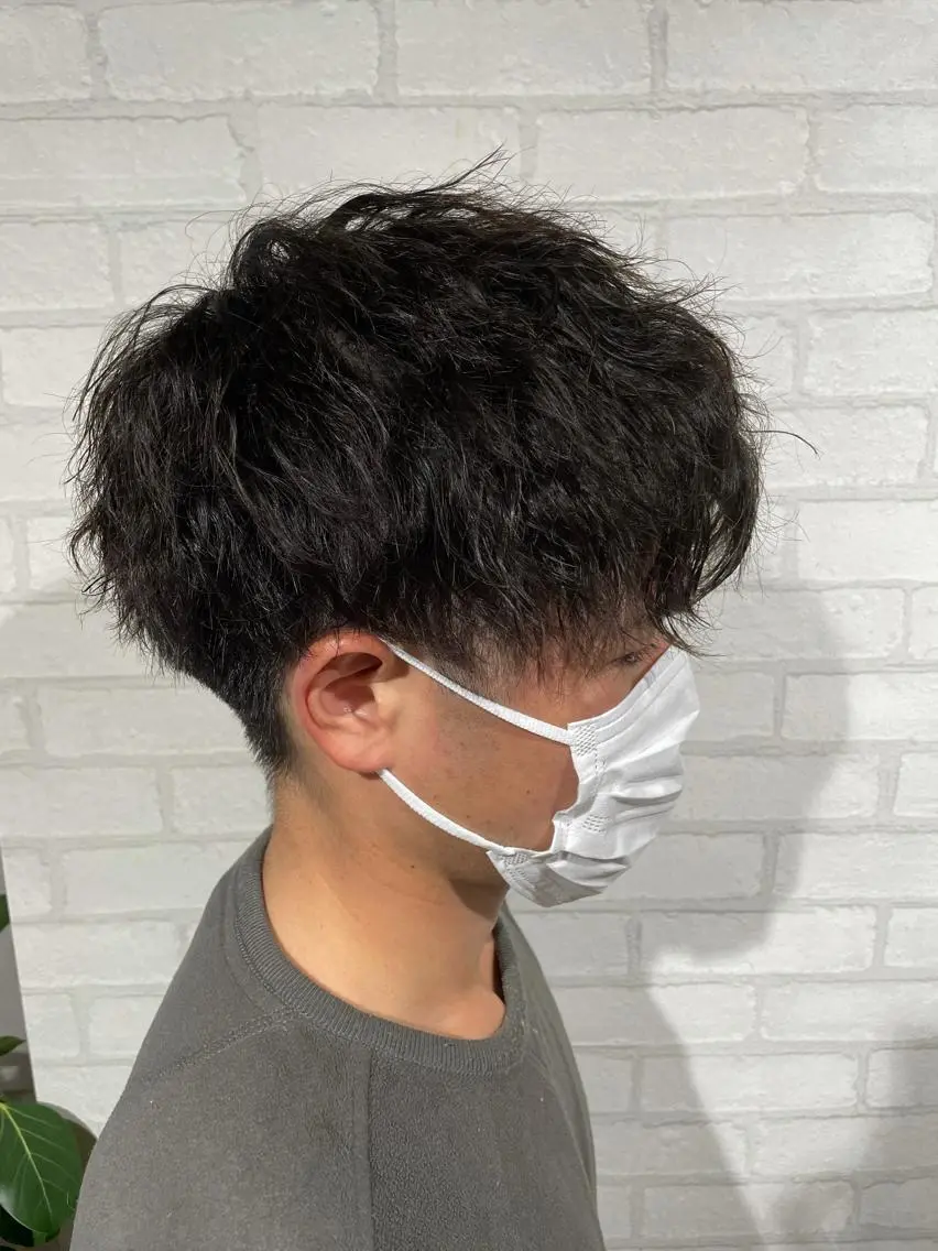 ショート パーマ メンズ メンズパーマ スパイラルパーマ パーマ メンズ特化☝️添田 好恵のヘアスタイル