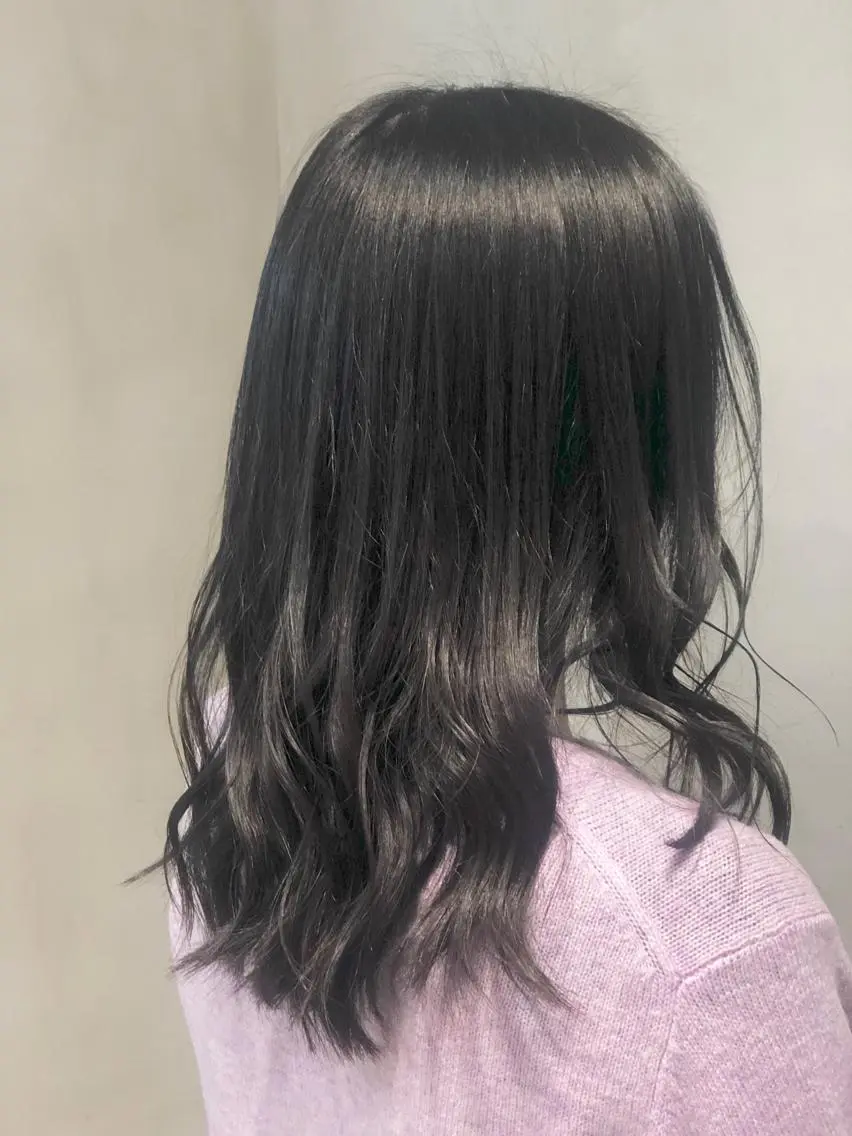 セミロング カラー ヘアアレンジ TOKI /透明感/原宿のヘアスタイル
