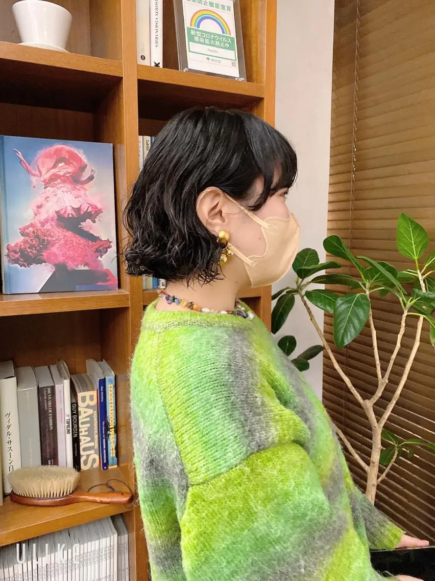 ショート パーマ 似合わせレイヤー/ ケアパーマ/高倉のヘアスタイル