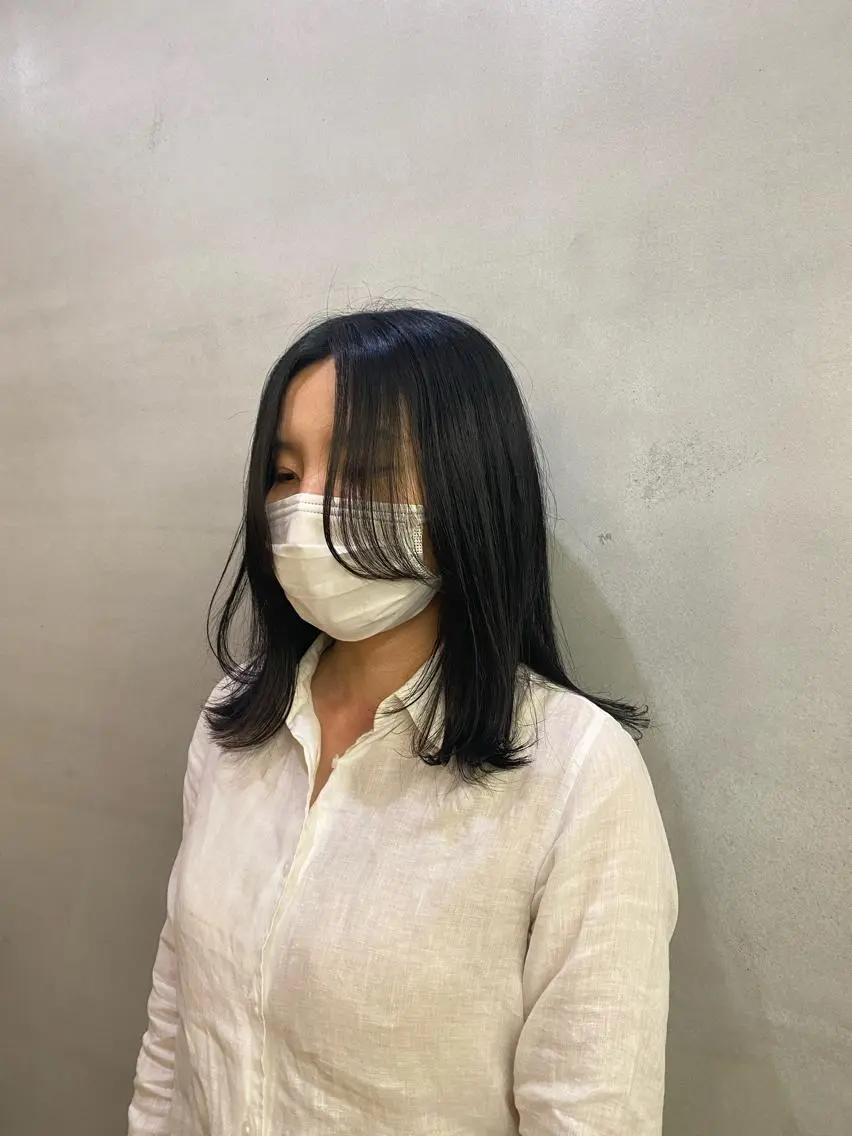 セミロング ♡ハッシュカット/ レイヤー/yucoのヘアスタイル