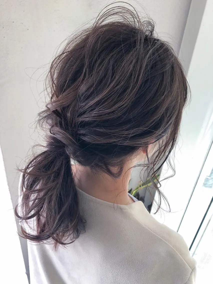 ミディアム カラー ヘアアレンジ 三軒茶屋/髪質改善 やまなかのヘアスタイル