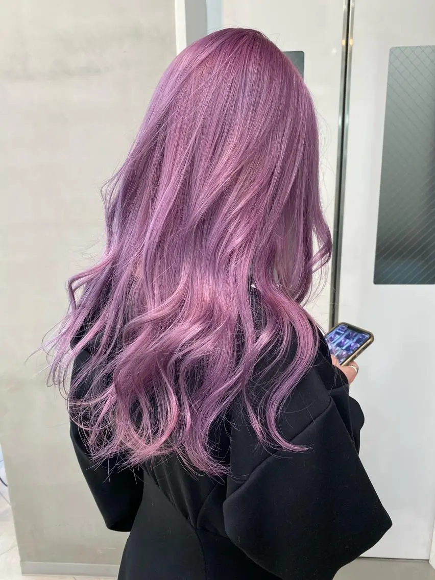 ロング カラー ヘアアレンジ レイヤーカット SHACHU ayamiのヘアスタイル