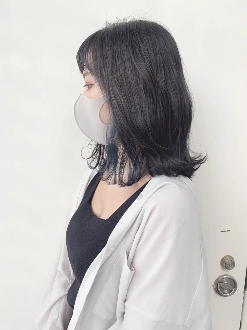 ミディアム カラー ヘアアレンジ ヘアカラー NANA/trend style🕊🍑のヘアスタイル
