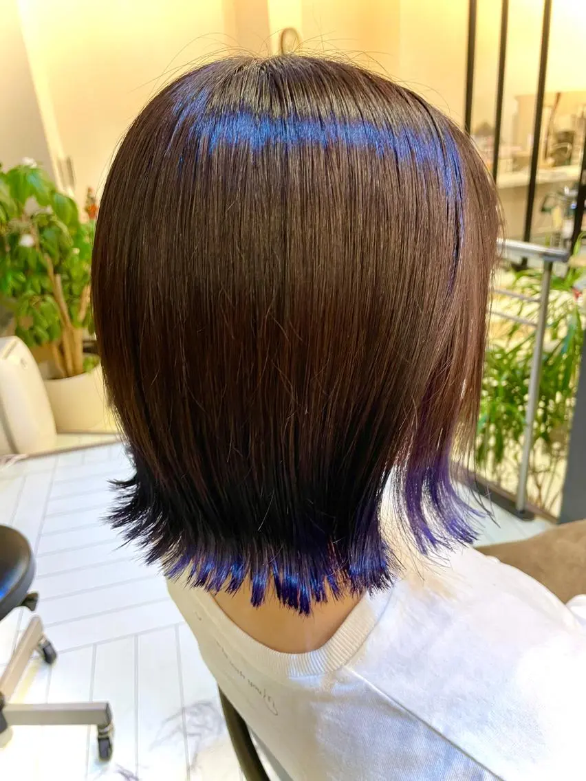 ショート カラー ボブ ヘアカラー 吉田 未来のヘアスタイル