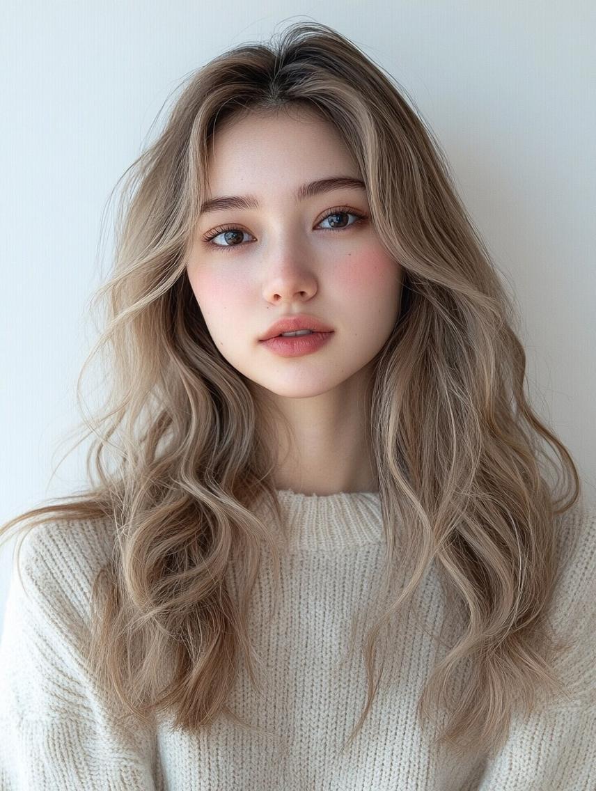 ロング カラー ヘアカラー 🌈髪質改善🌈 過去の1艶サラ体験✨のヘアスタイル