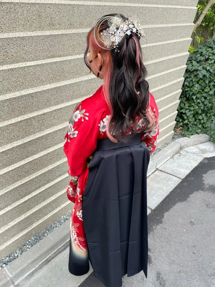 ロング 卒業式のヘアスタイル 学生 韓国風ヘア ロング 当日予約大歓迎💕/ Chisatoのその他イメージ