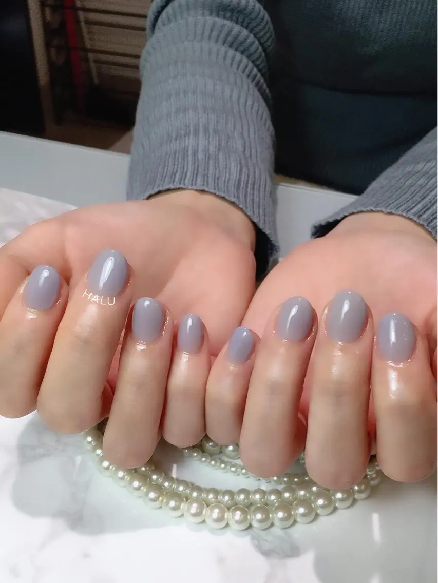 ネイル ブルー HALU ハルのネイルデザイン