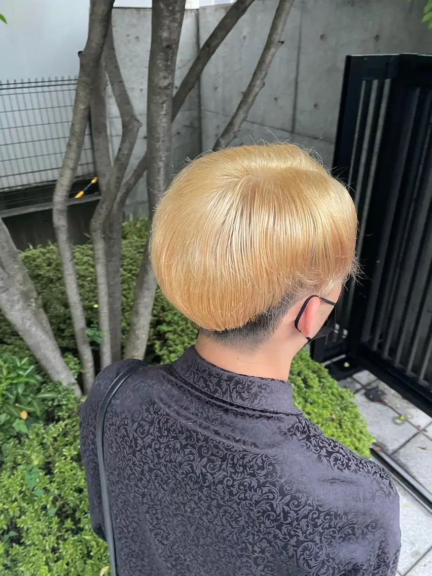 メンズ ヘアカラー トリートメント ヘアセット 柔らかカラー/ 縮毛矯正YUTO🧋のヘアスタイル
