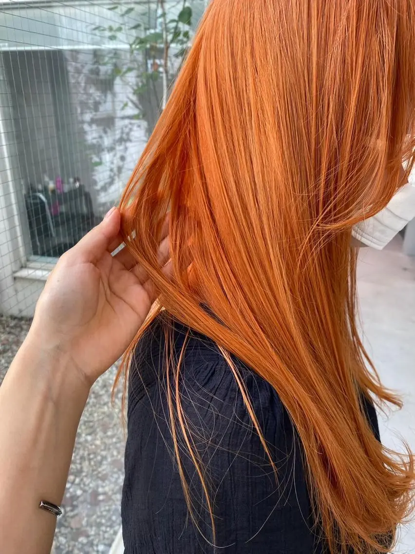 カラー カット ヘアカラー トリートメント 暖色カラー/栄 ダブルカラー/さあらのヘアスタイル