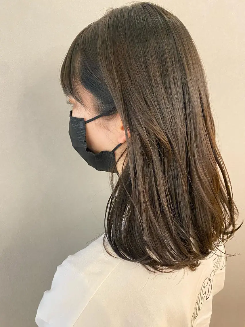 ミディアム unopulir 景山　凌のヘアスタイル