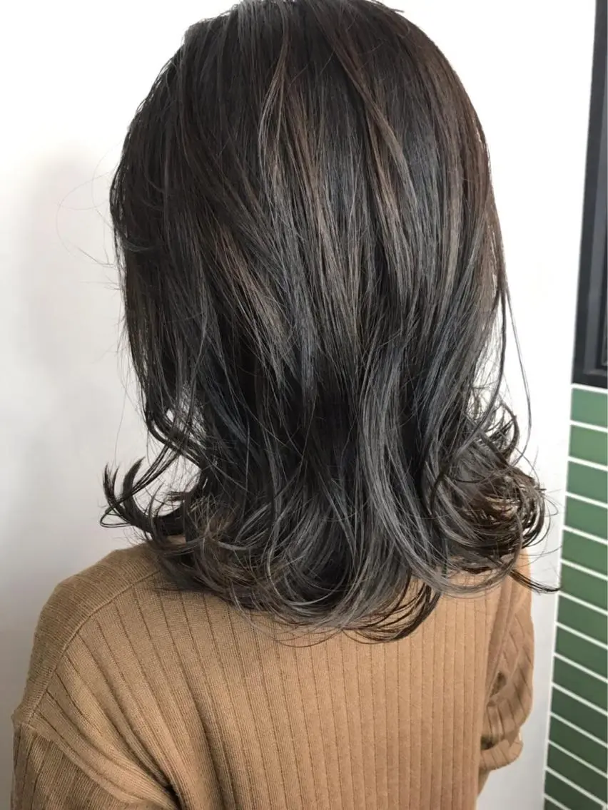 セミロング カラー ブラウンカラー 透明感カラー くびれヘア カット ヘアカラー BROCANTE立川 karasawa.nのヘアスタイル