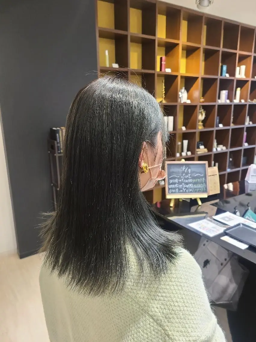 セミロング カラー 木村 直哉のヘアスタイル