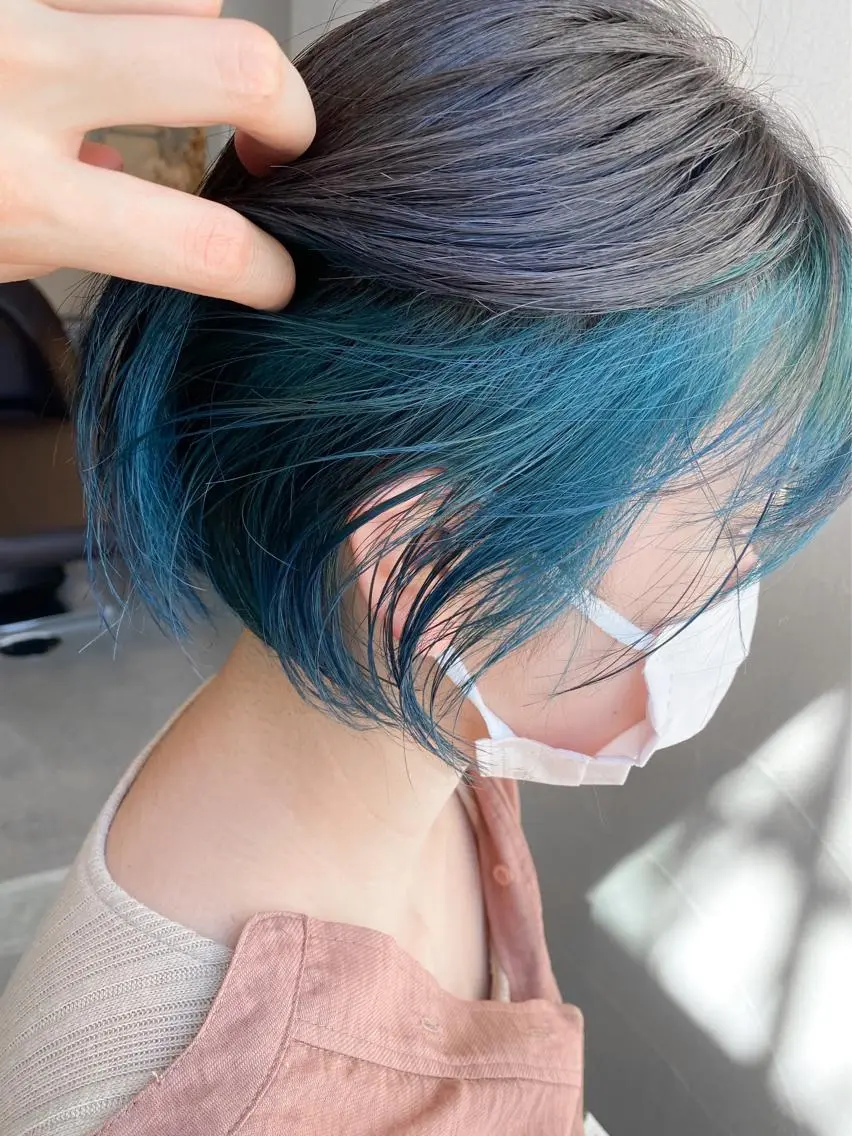 ショート カラー ハイトーン×似合わせ 🌱中川慎之介のヘアスタイル