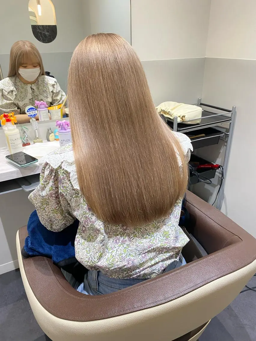 ロング カラー ヘアアレンジ 🫧新宿 透明感 カラー/サスケ🫧のヘアスタイル