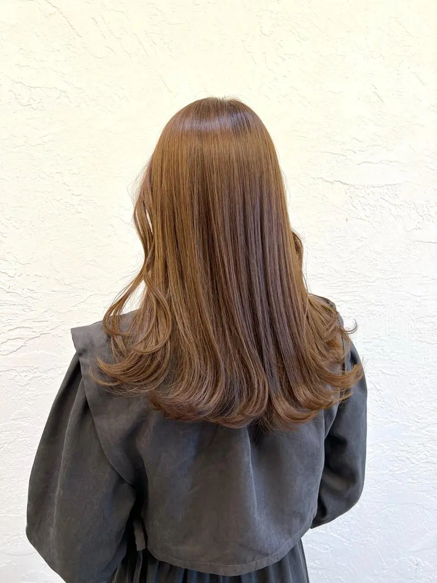 セミロング カラー 髪質改善/縮毛矯正 鈴木裕介のヘアスタイル