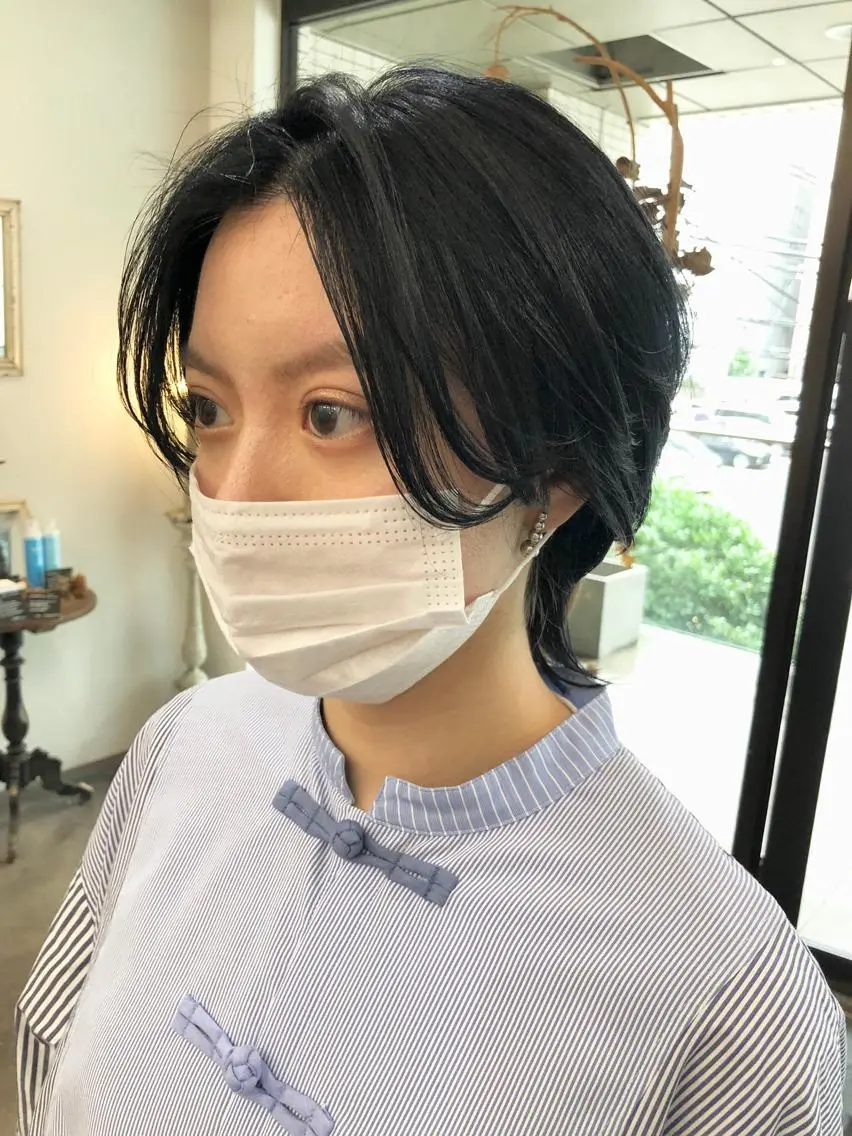 ショート ショートヘア ウルフカット 千葉 郁也のヘアスタイル