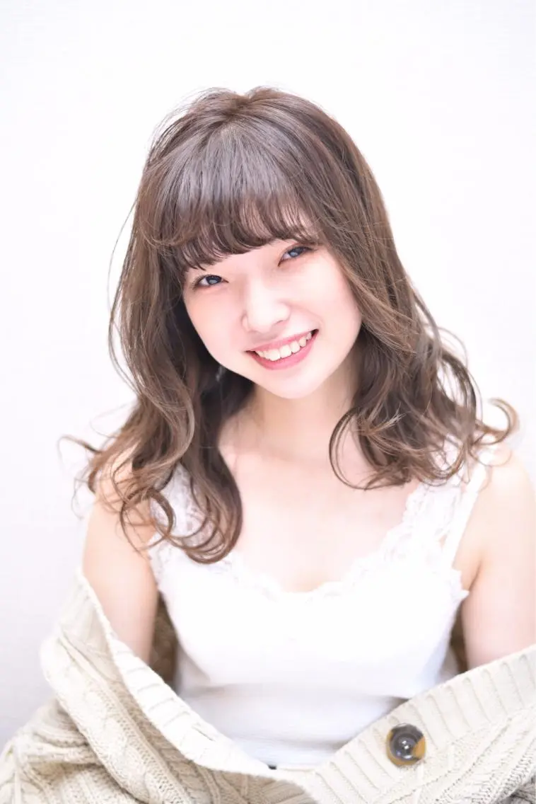 ロング カラー ベージュカラー 似合わせカット テラモト カズヨシのヘアスタイル