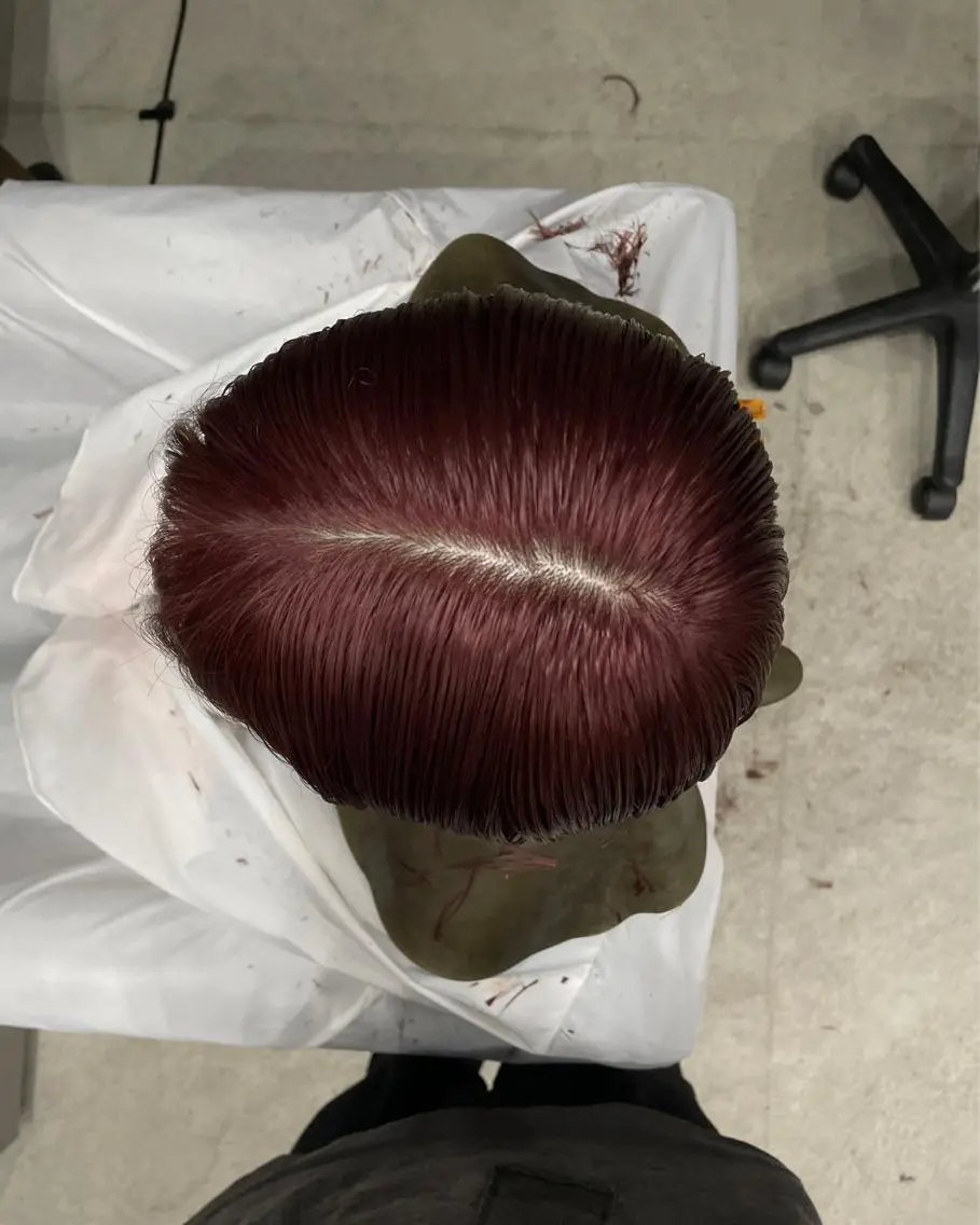 ミディアム カラー ピンクカラー 吉田一輝 外国人パーマのヘアスタイル