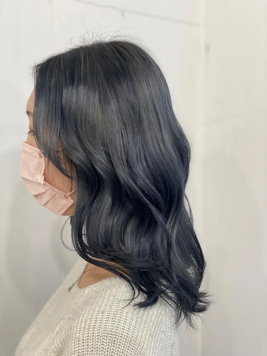 セミロング カラー ヘアアレンジ DANY🦋名駅✂︎ 艶髪/透明感カラーのヘアスタイル