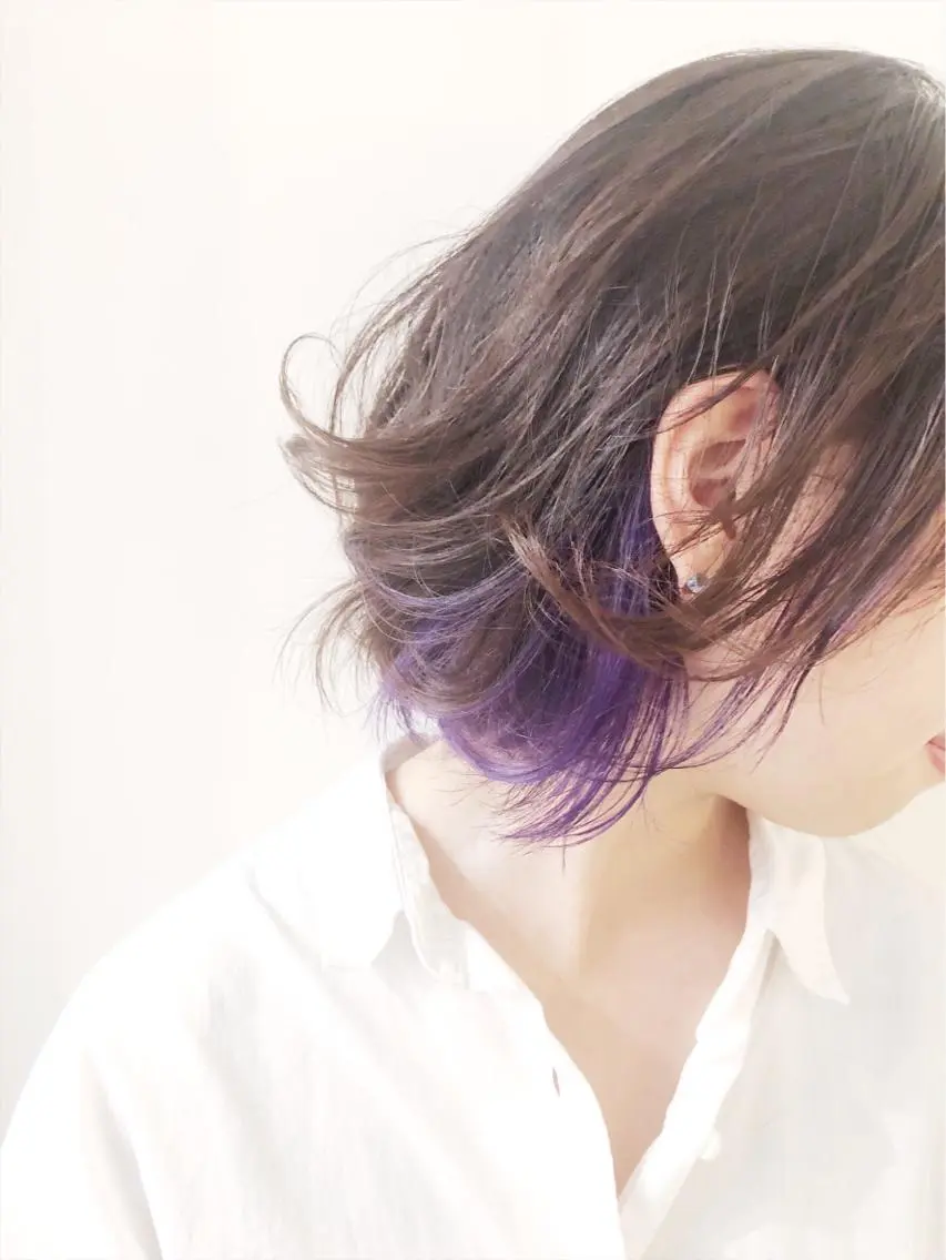 カラー 岩渕 由里香のヘアスタイル