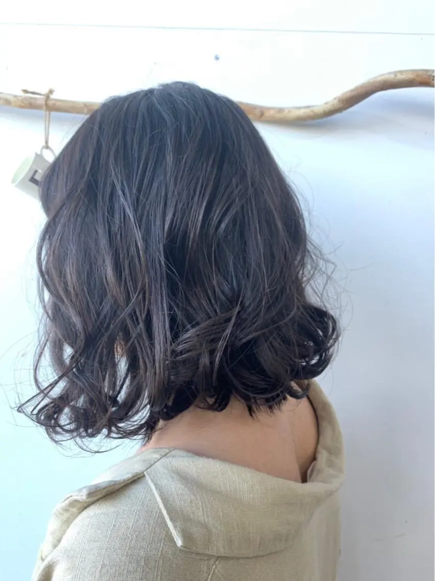 ミディアム ボブ 外ハネヘア トリートメント RINKA 琳茄のヘアスタイル