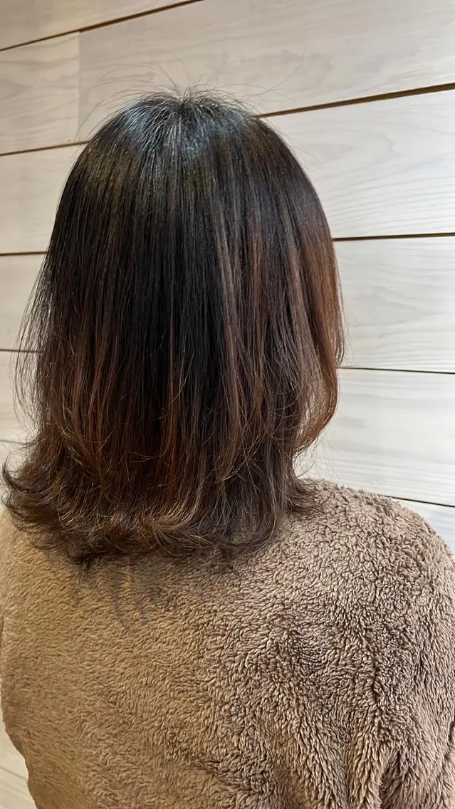 ミディアム 坂 瑞希のヘアスタイル