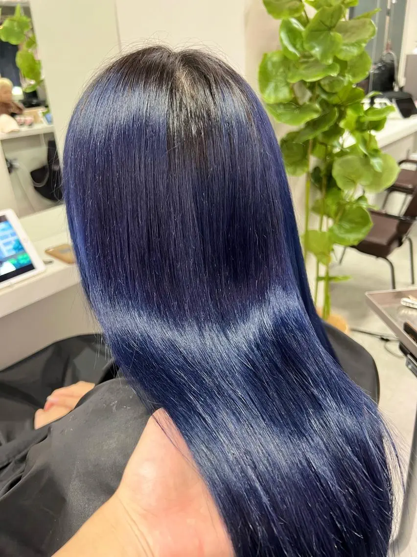 ロング カラー ハイトーン&髪質改善 &韓国エクステ🤎のヘアスタイル