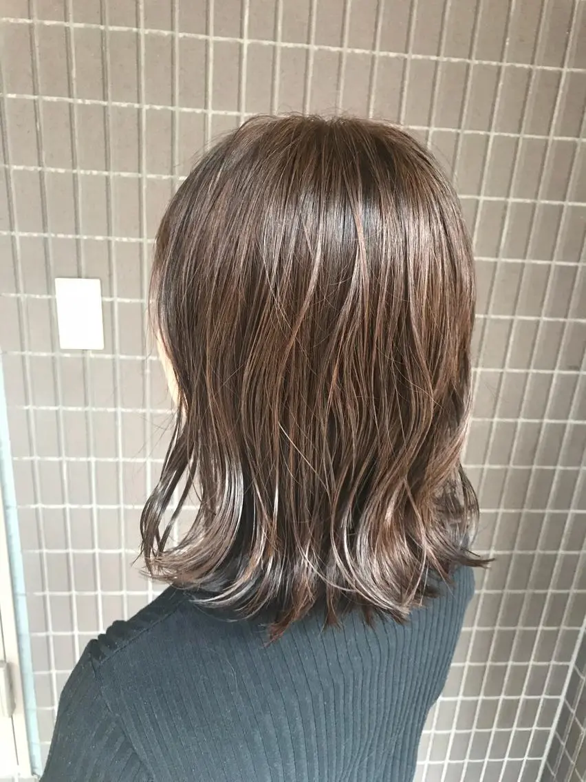 カラー ブリーチ 後藤 陽花子のヘアスタイル