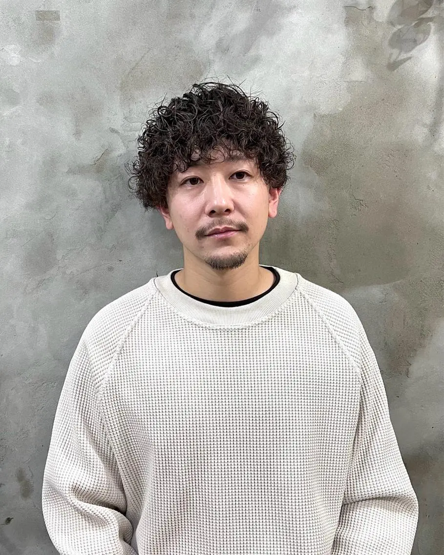 パーマ メンズ カット パーマ トリートメント 木村陸弥🌿似合わせ 再現性メンズヘアのヘアスタイル