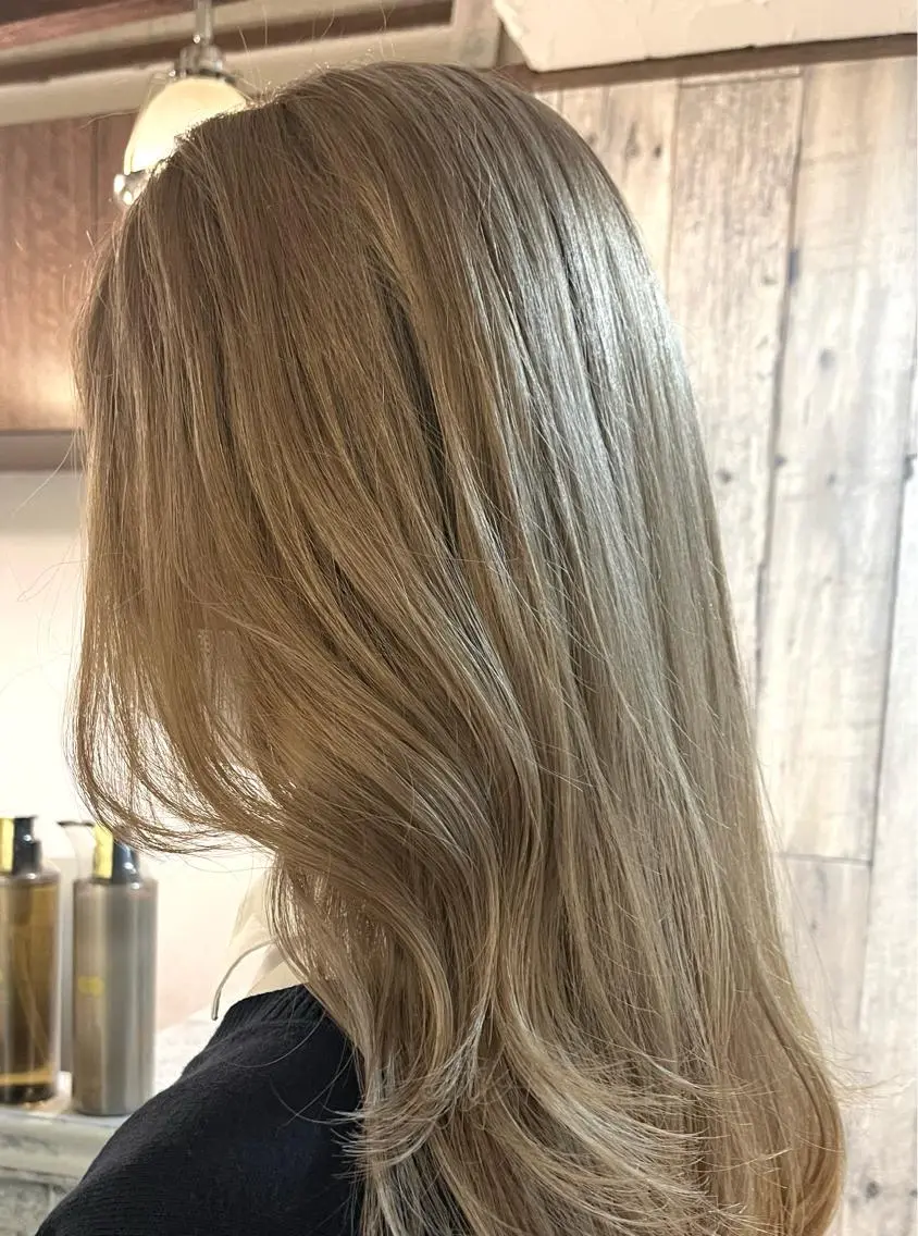 ロング カラー カット ヘアカラー トリートメント MAYU 💚森下のヘアスタイル