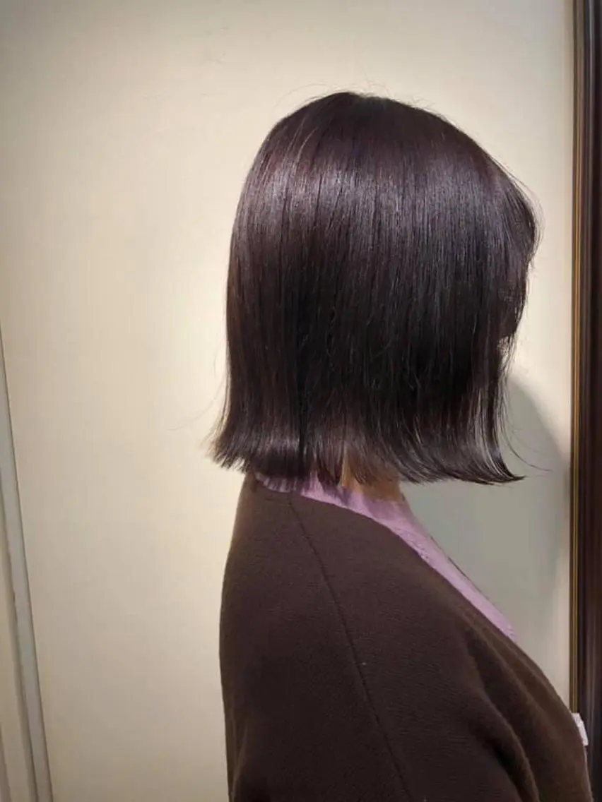 ショート カット ヘアカラー トリートメント ボブ♡柔らかいカラー 實松栞理のヘアスタイル