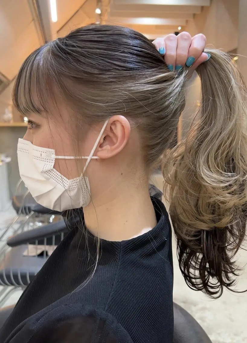 ロング レイヤー&カラー 人気美容師倉崎涼のヘアスタイル