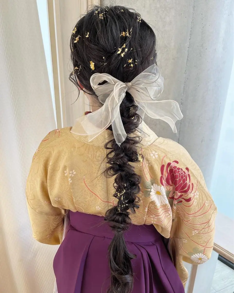 ロング ヘアアレンジ ロング サソウ ユリエ🥥のヘアスタイル